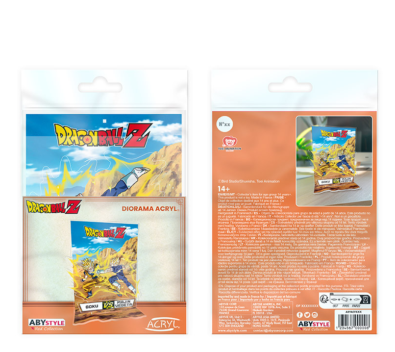DRAGON BALL - Acryl® Diorama - DBZ/ Goku VS Vegeta