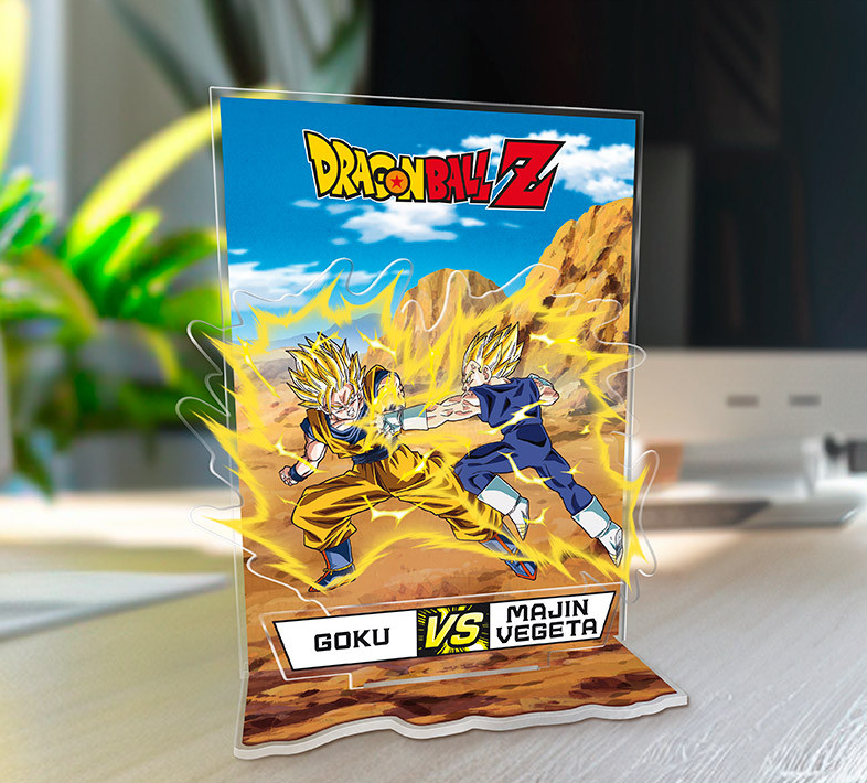 DRAGON BALL - Acryl® Diorama - DBZ/ Goku VS Vegeta