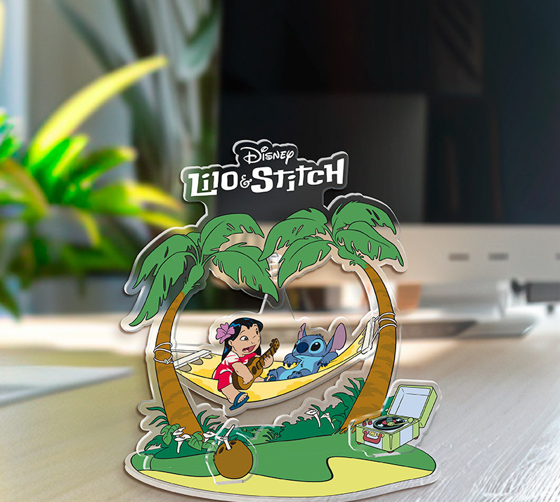 DISNEY - Acryl® Diorama - Lilo & Stitch Hamac