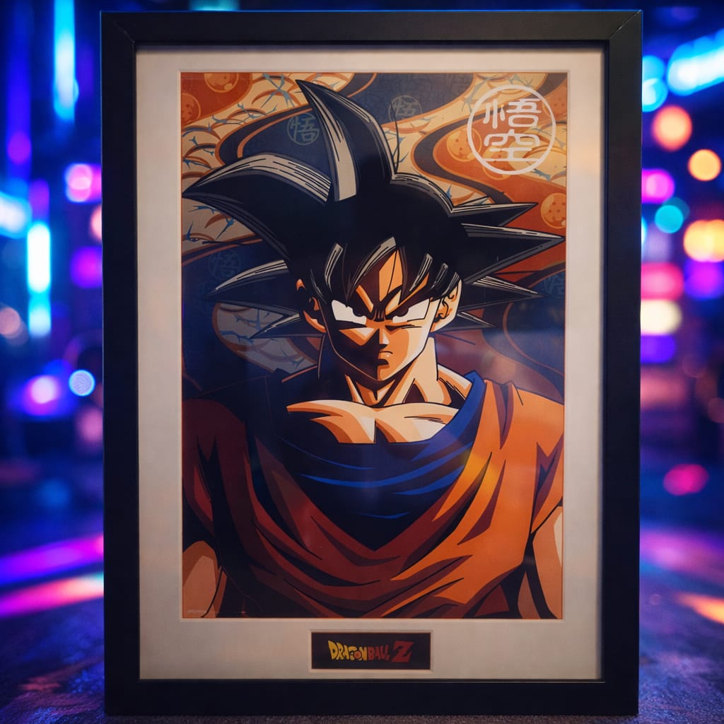 DRAGON BALL-Tirage encadré DBZ/GOKU 30*40
